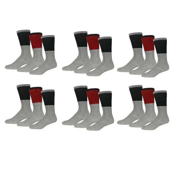 9-Pairs: Insulated Men's Thermal Cold Weather Crew Socks