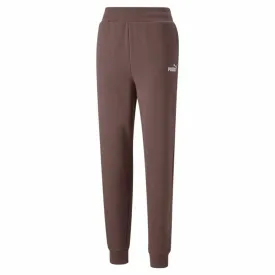 Adult's Tracksuit Bottoms Puma Ess  Embroidery High-Waist Brown Lady