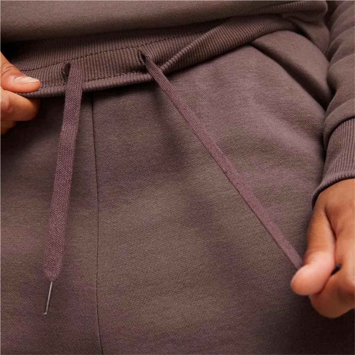 Adult's Tracksuit Bottoms Puma Ess  Embroidery High-Waist Brown Lady