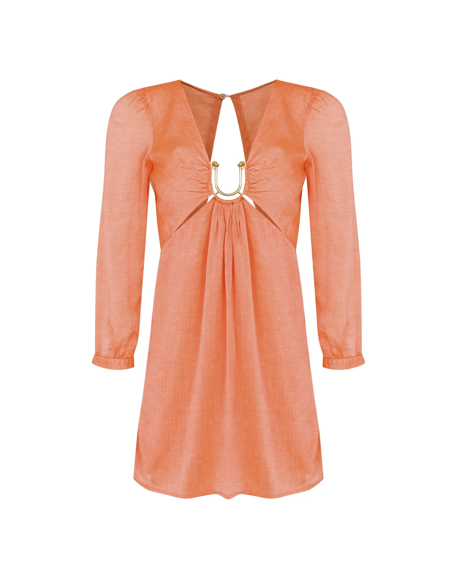 Amelia Detail Short Dress - Grapefruit