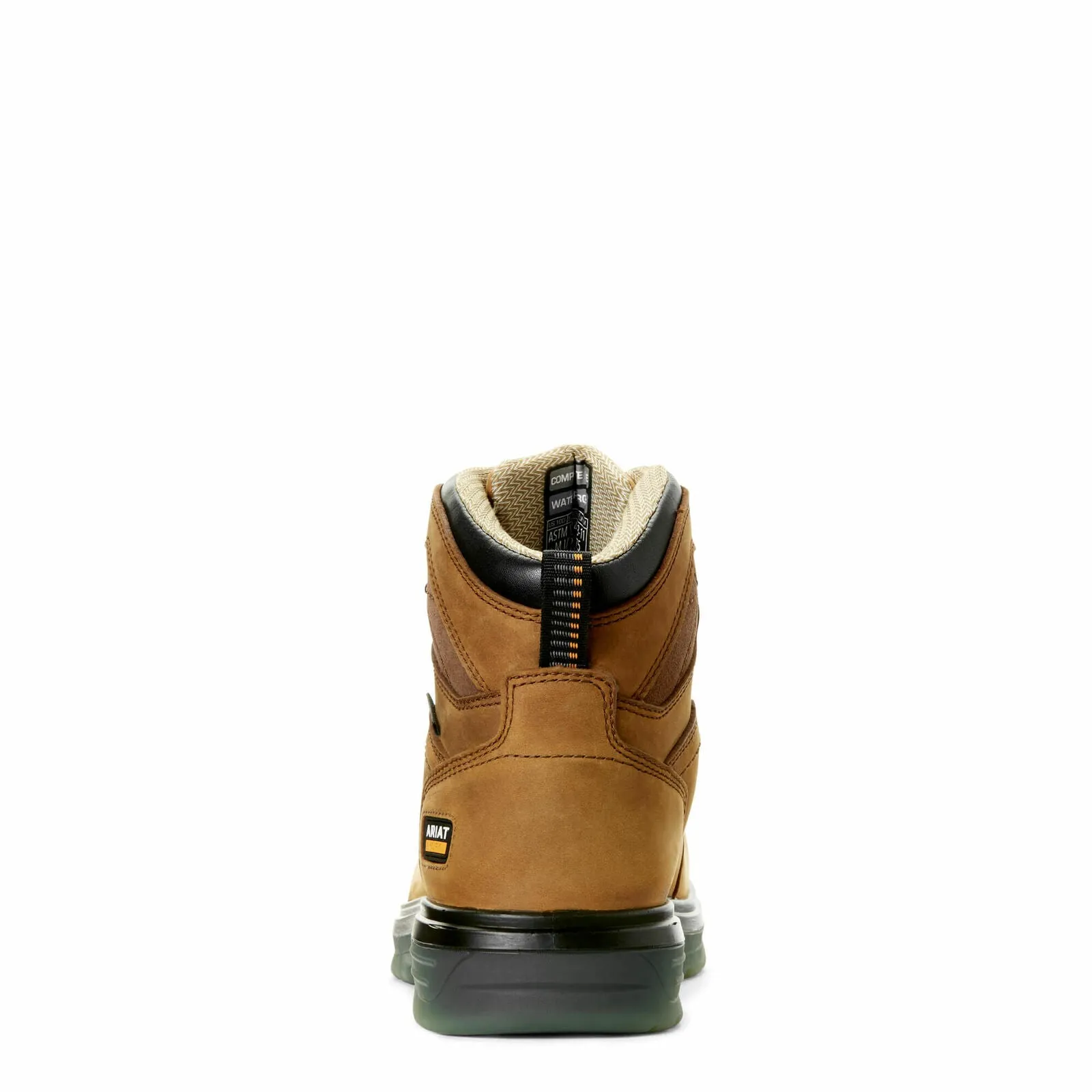 Ariat 10032608 Men's Aged Bark Turbo Waterproof Lace Up Round Soft Toe Work Boot