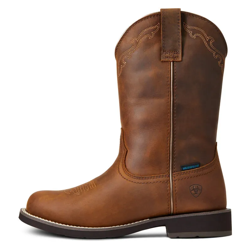 ARIAT WOMEN'S 10040272 Delilah Round Toe Waterproof Western Boot
