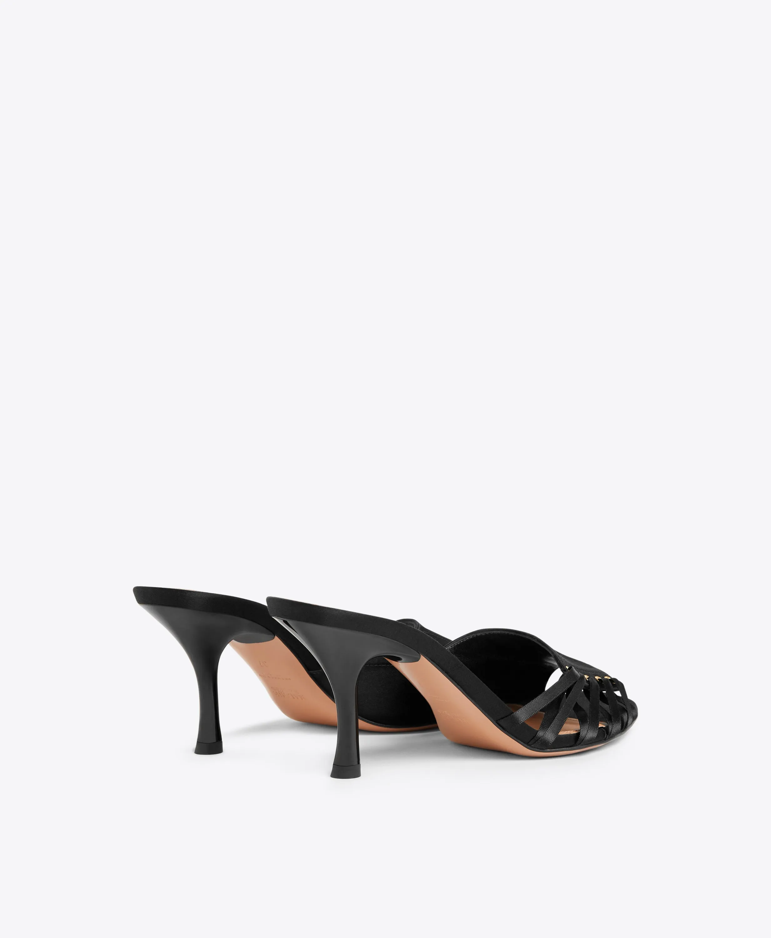Bexley 70 Black Satin Sandals