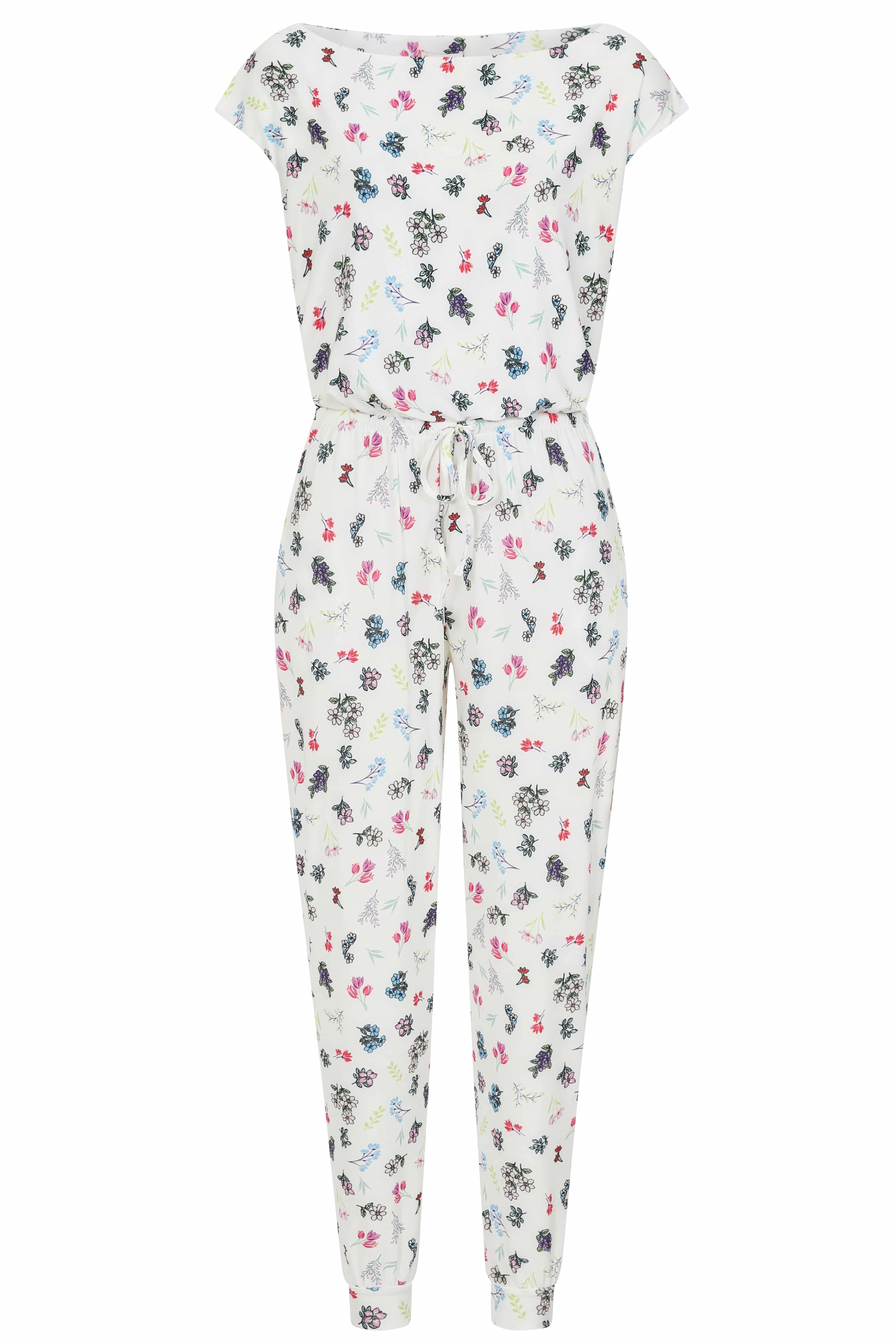 Billie Slinky Jumpsuit in Spaced Ditsy Floral