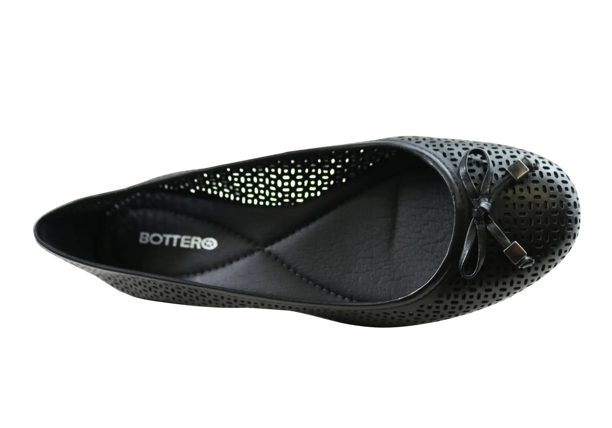 Bottero Paloma Womens Comfortable Leather Flats Made In Brazil