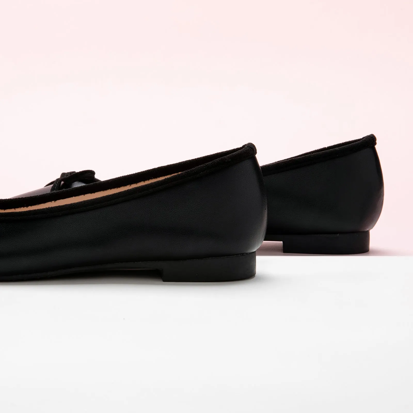 Bowknot Ballet Flats (Elena) Black