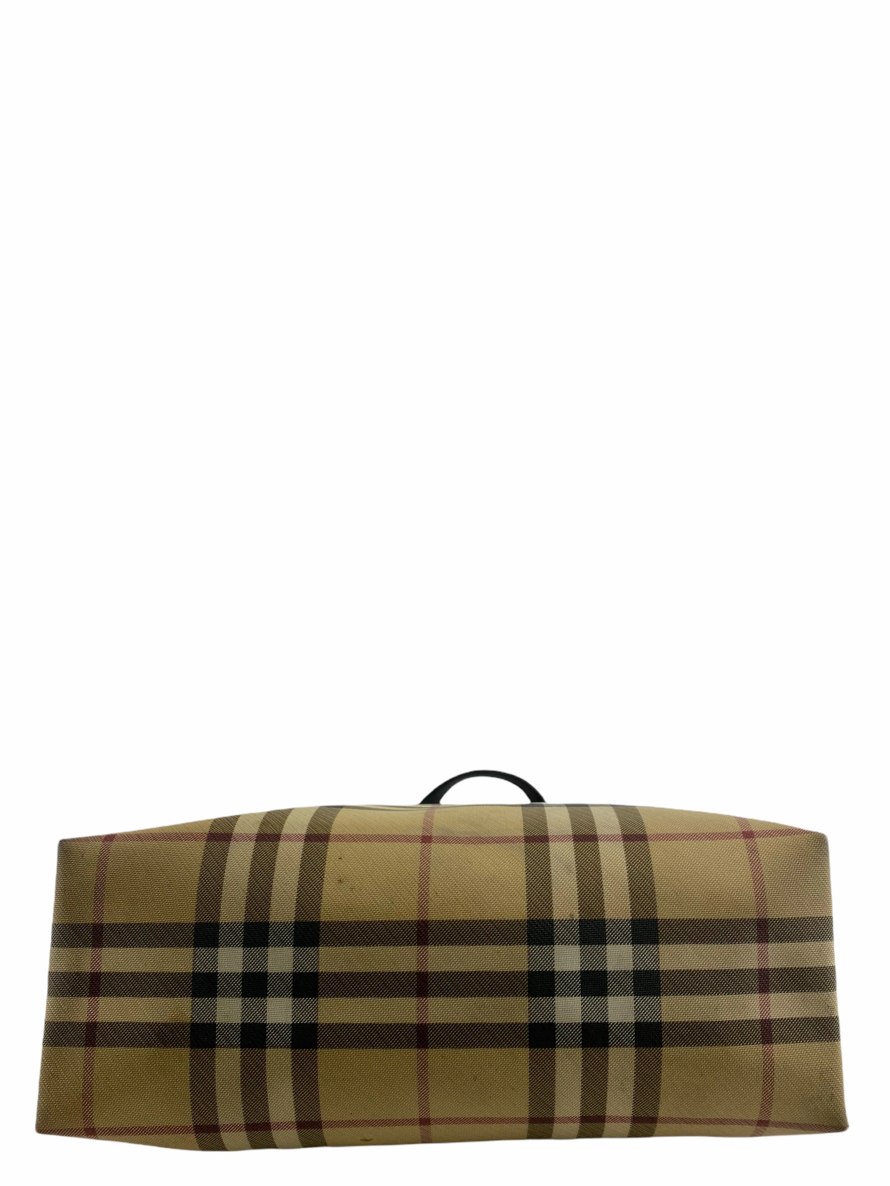 Burberry Classic Nova Check Canvas Tote