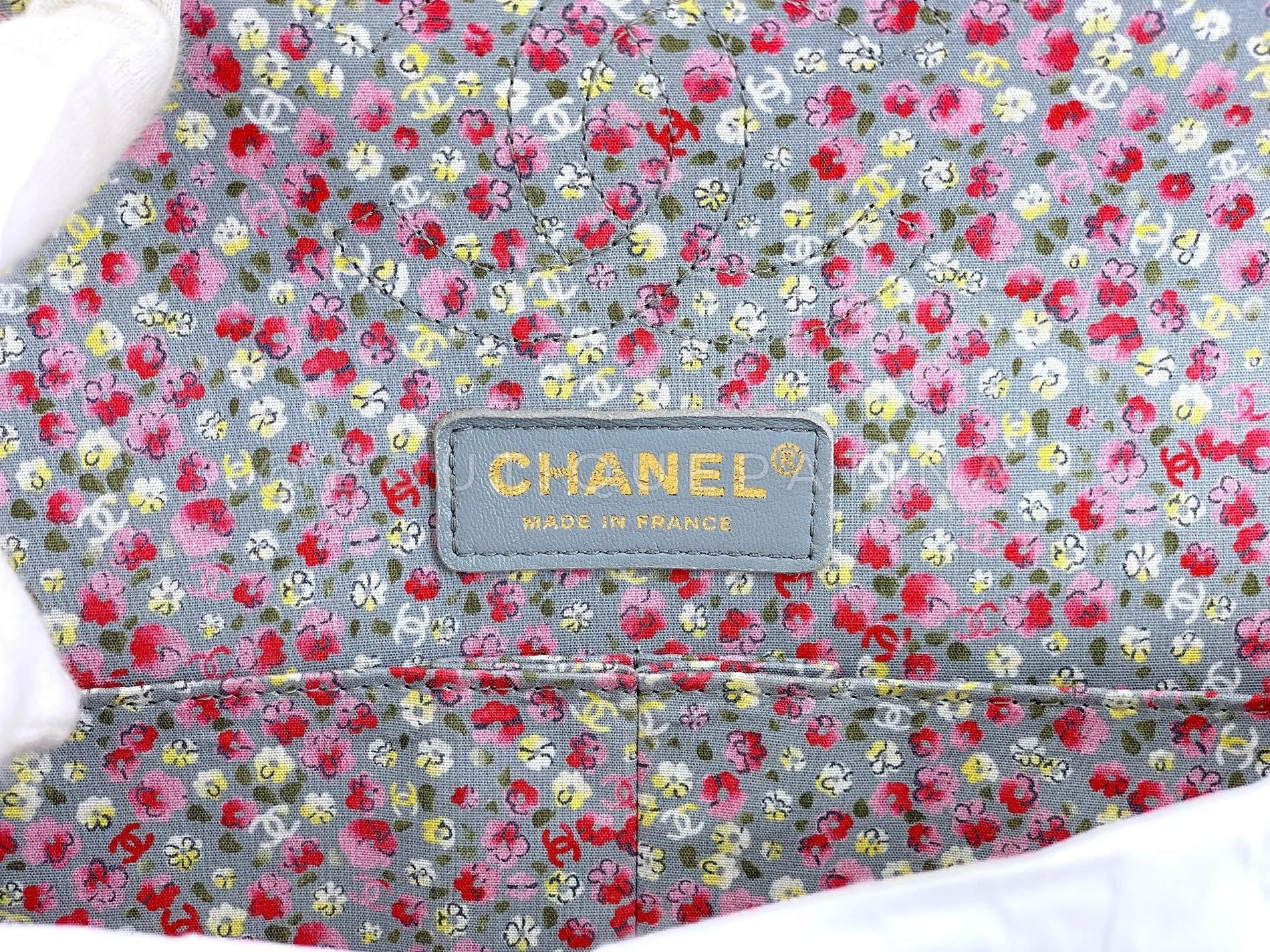 Chanel 17C Coco Cuba Khaki Medium Classic Double Flap Bag GHW CPX