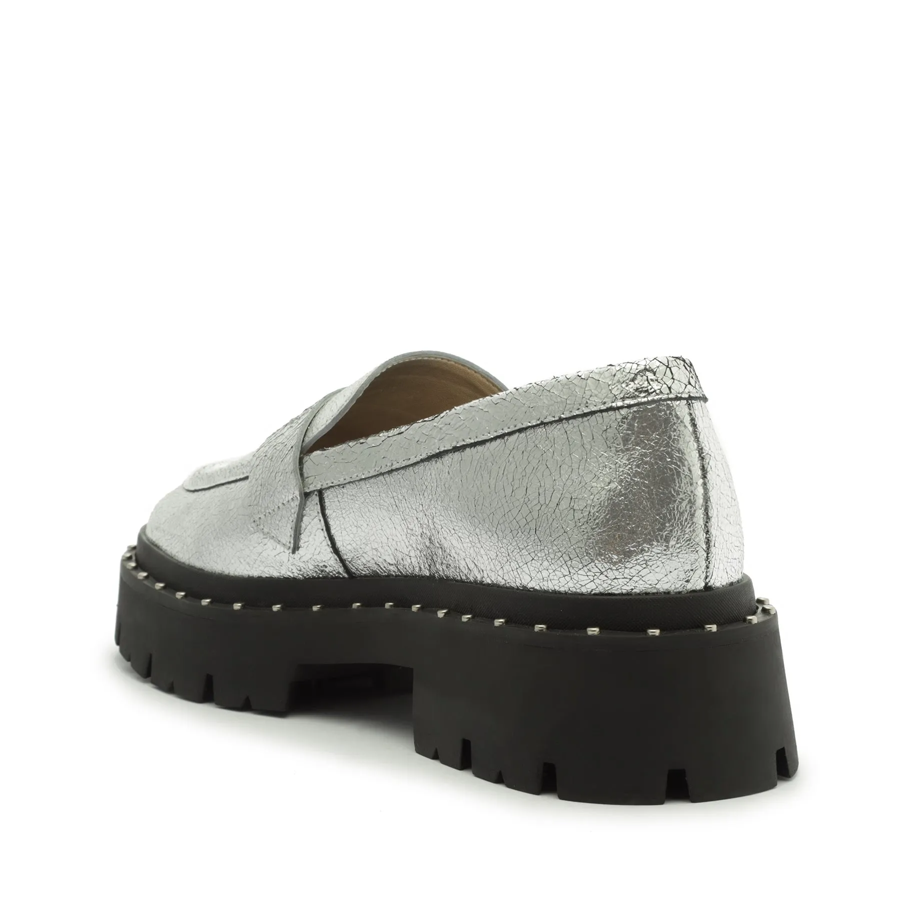 Christie Studs Crackled Leather
