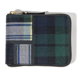 COMME des GARÇONS SA7100 Tartan Patchwork Classic Wallet / Green
