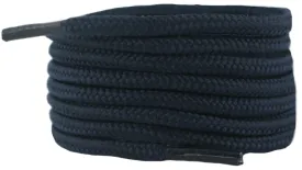 Dark Navy 150 cm 5 mm round shoelaces 2 Pair Pack