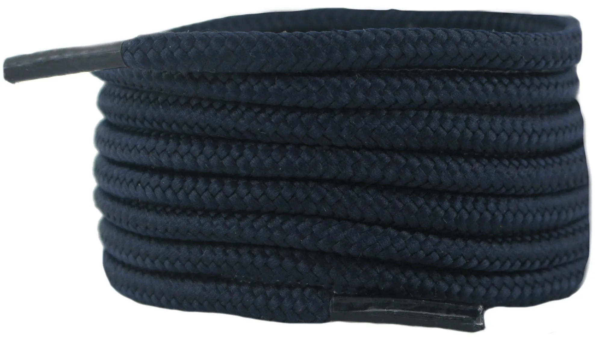 Dark Navy 150 cm 5 mm round shoelaces 2 Pair Pack