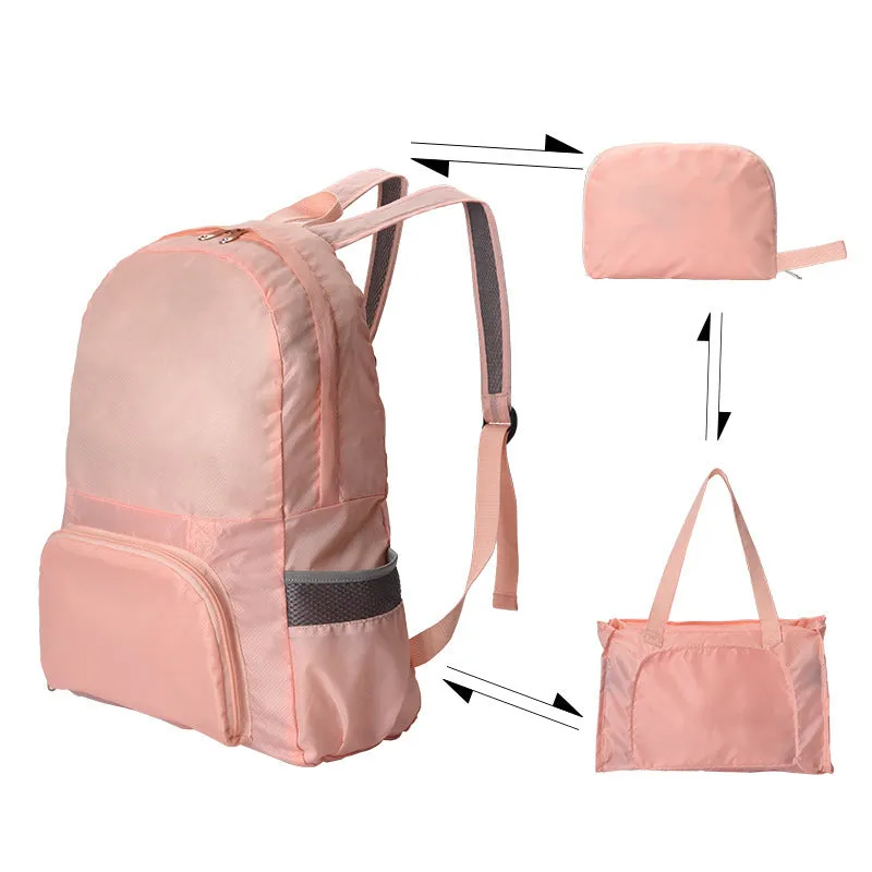 deanwangkt Dual-Use Foldable Travel Backpack Backpack Outdoor Sports Waterproof Hiking Lightweight Backpack Travel Bag