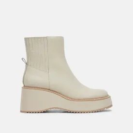 Dolce Vita Hilde Leather Boots - Ivory