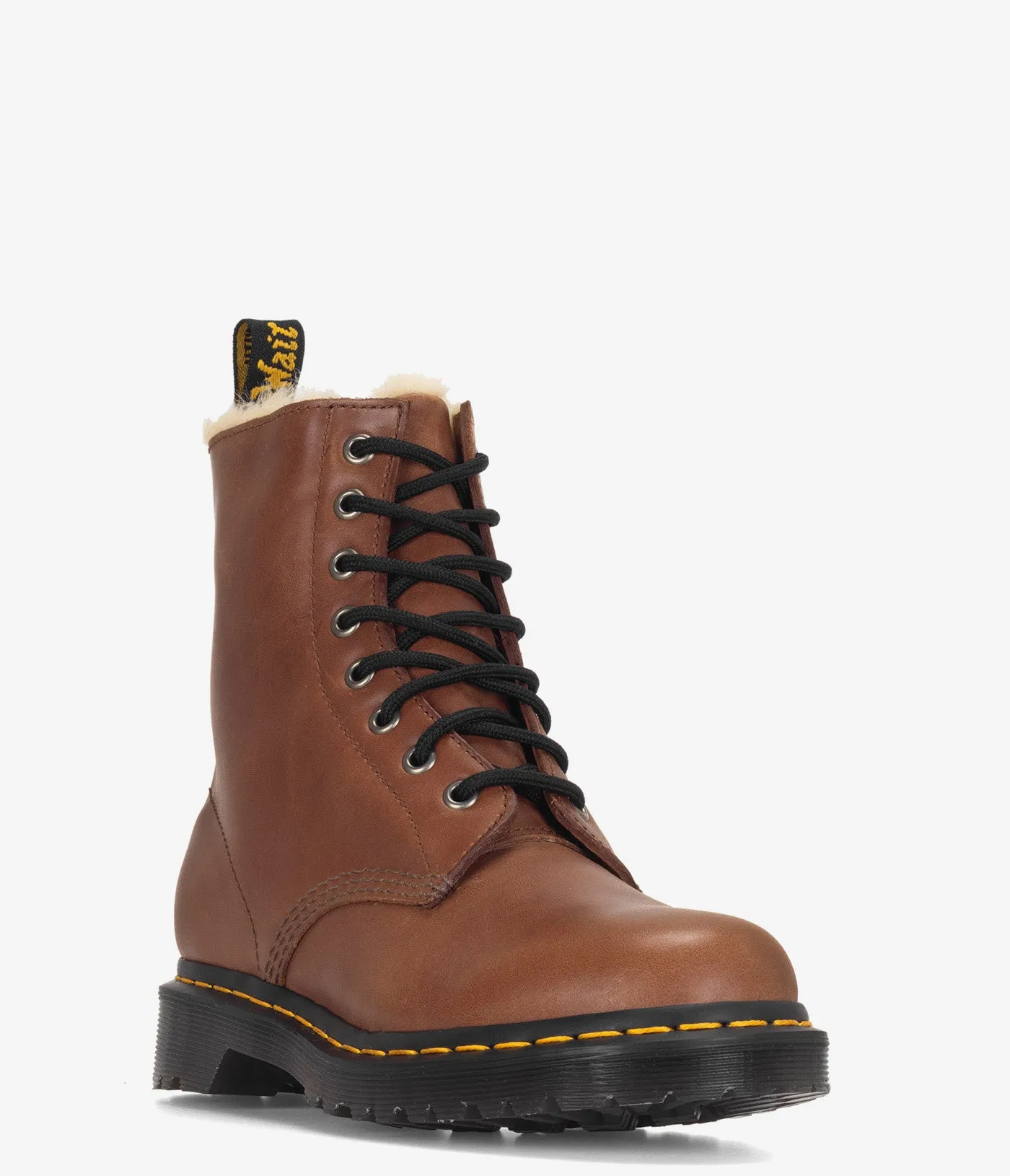 Dr. Martens 1460 Serena Faux Fur-Lined Leather Boots - Women