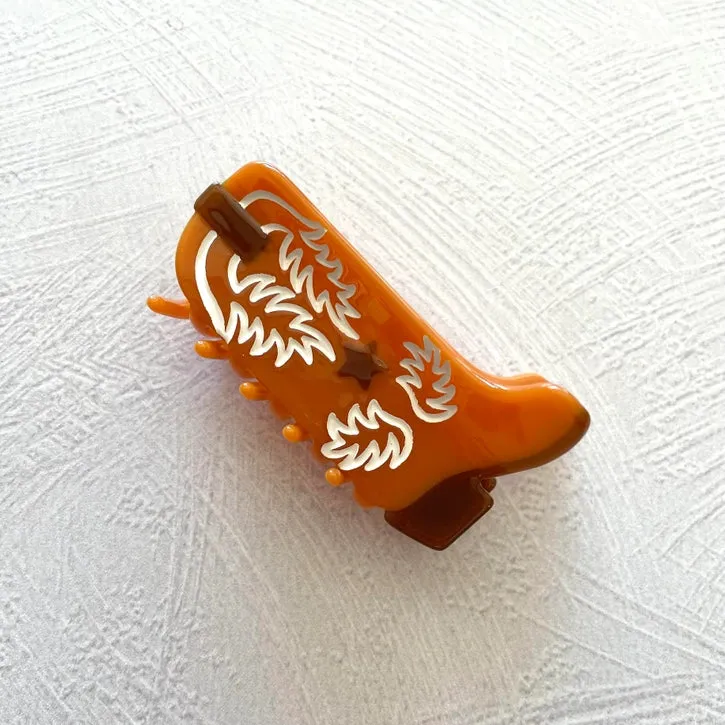 Eco Western Boots Hair Claw Clip