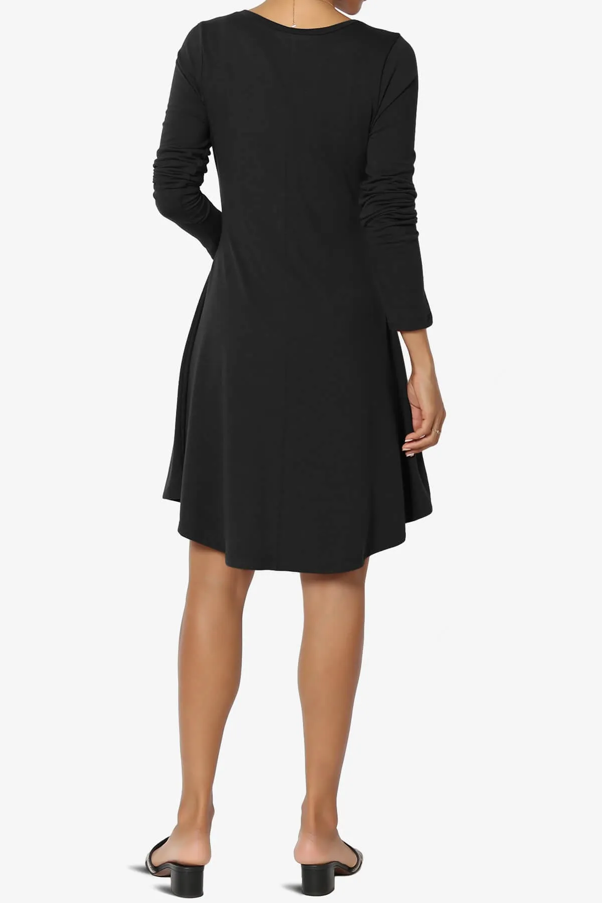 Elysia Long Sleeve Fit & Flare Jersey Dress PLUS