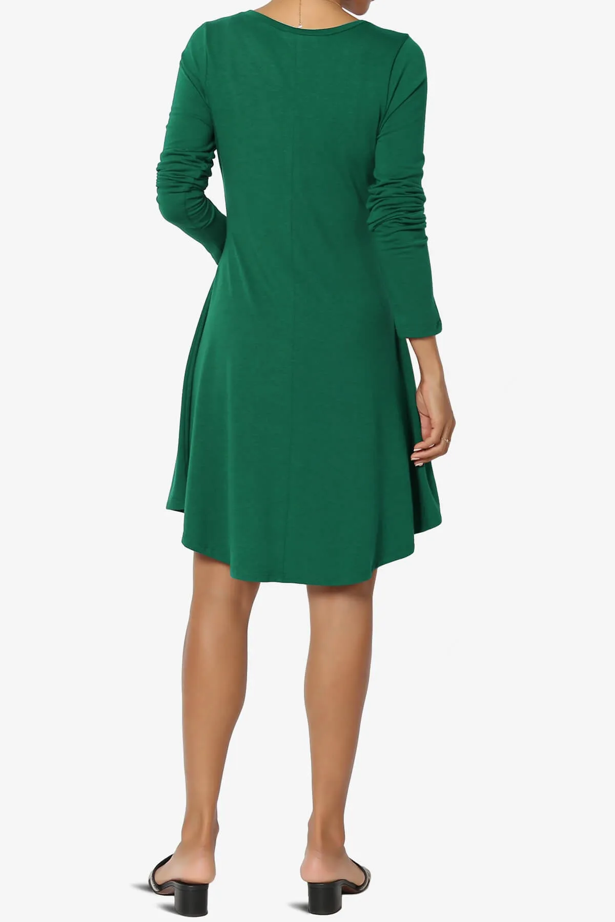 Elysia Long Sleeve Fit & Flare Jersey Dress PLUS