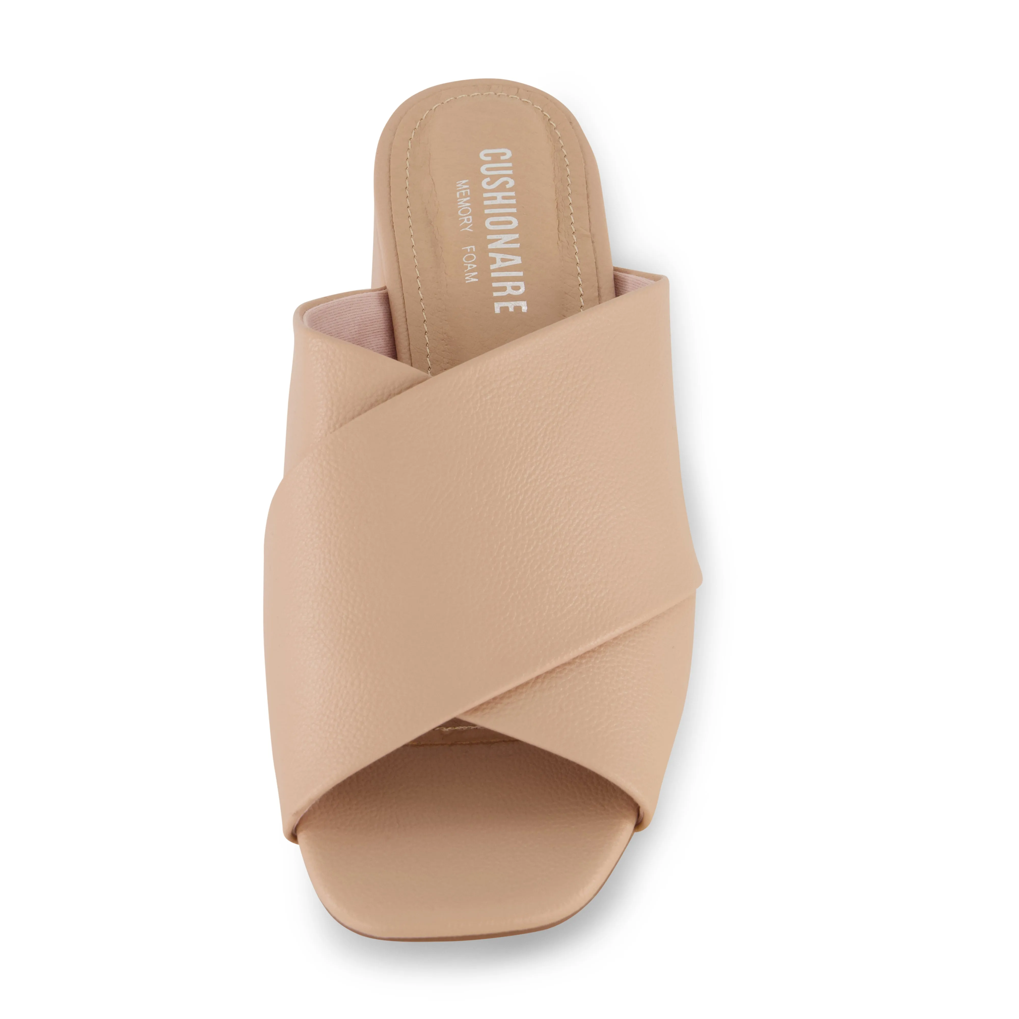 Garland Cross Band Dress Sandal Nudes