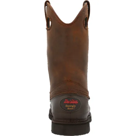 Georgia Men's 12" Muddog Wellington Work Boot - Mississippi Brown G5514
