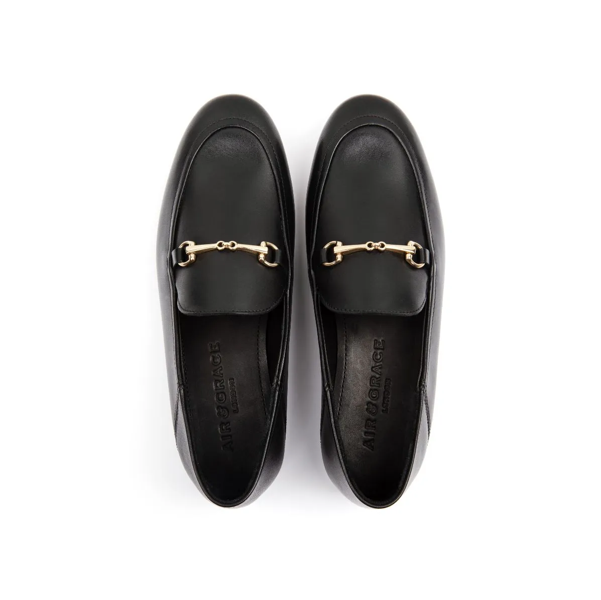 Harper: Black Leather Loafers