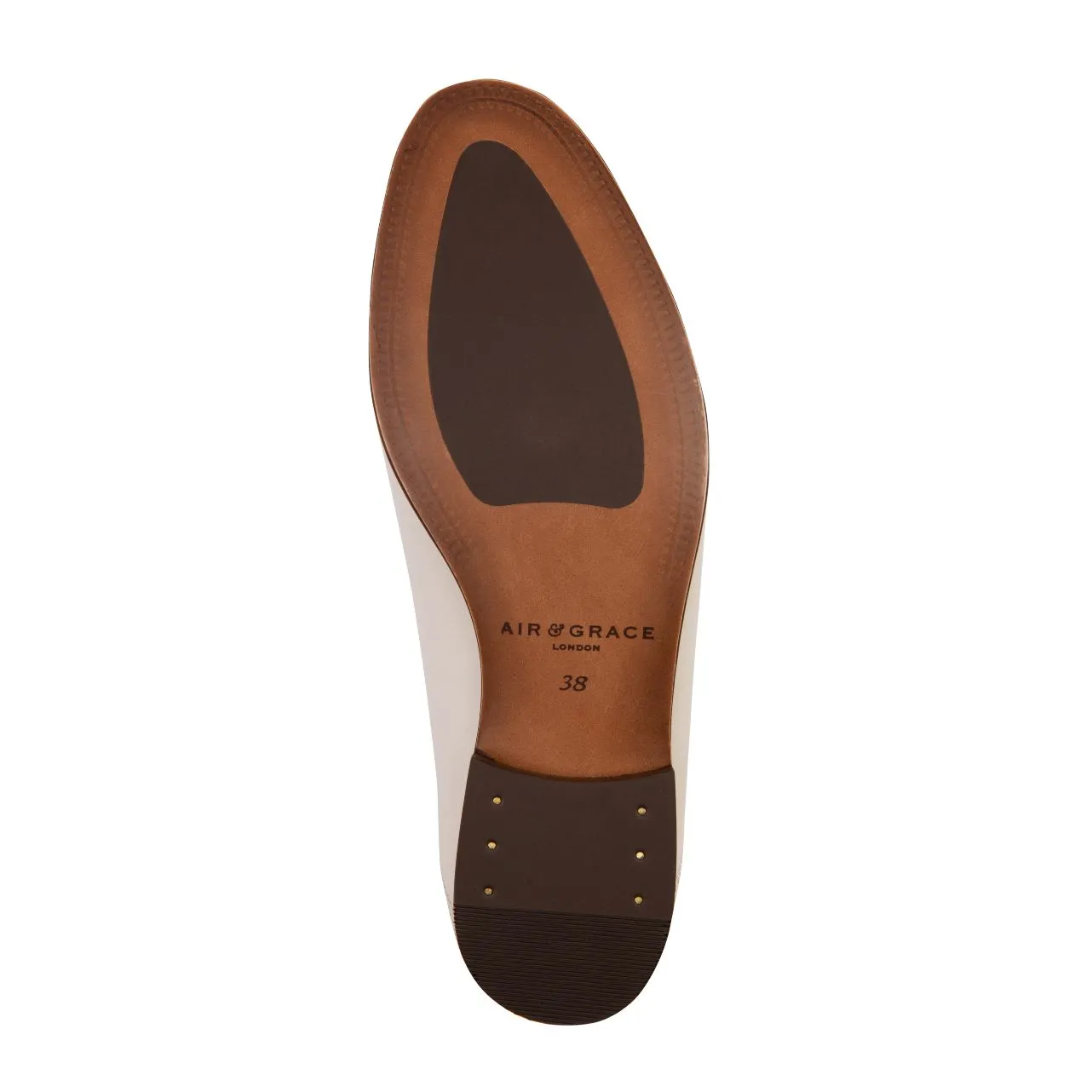 Harper: Ivory Leather Loafers