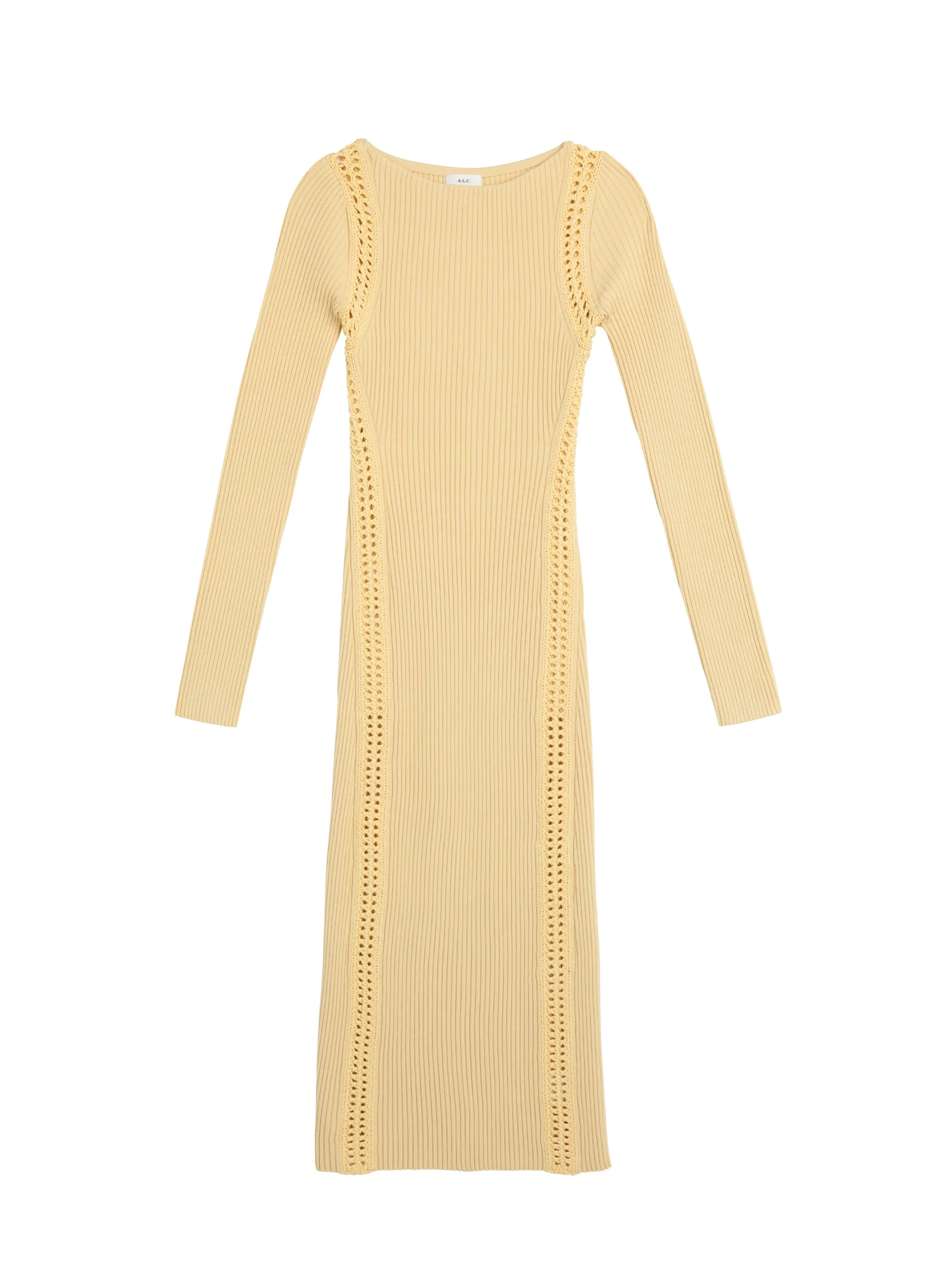 Isa Crochet Trim Midi Dress