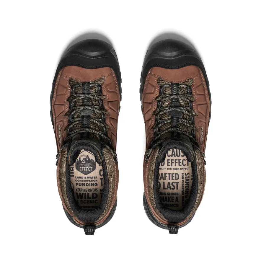 Keen Men's Targhee IV Waterproof Hiking Boot in Bison Black