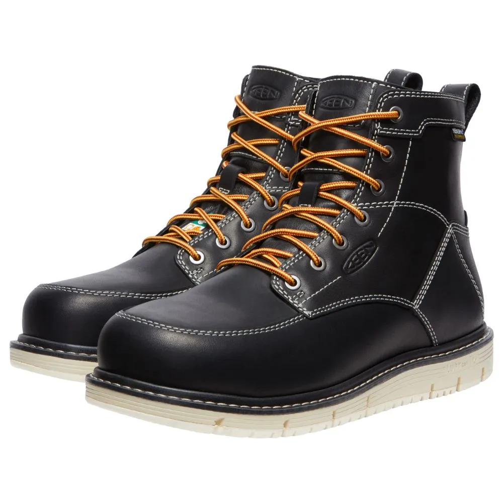 Keen San Jose Men’s 6” WP Aluminum Toe Work Safety Boot 1027083 - Black