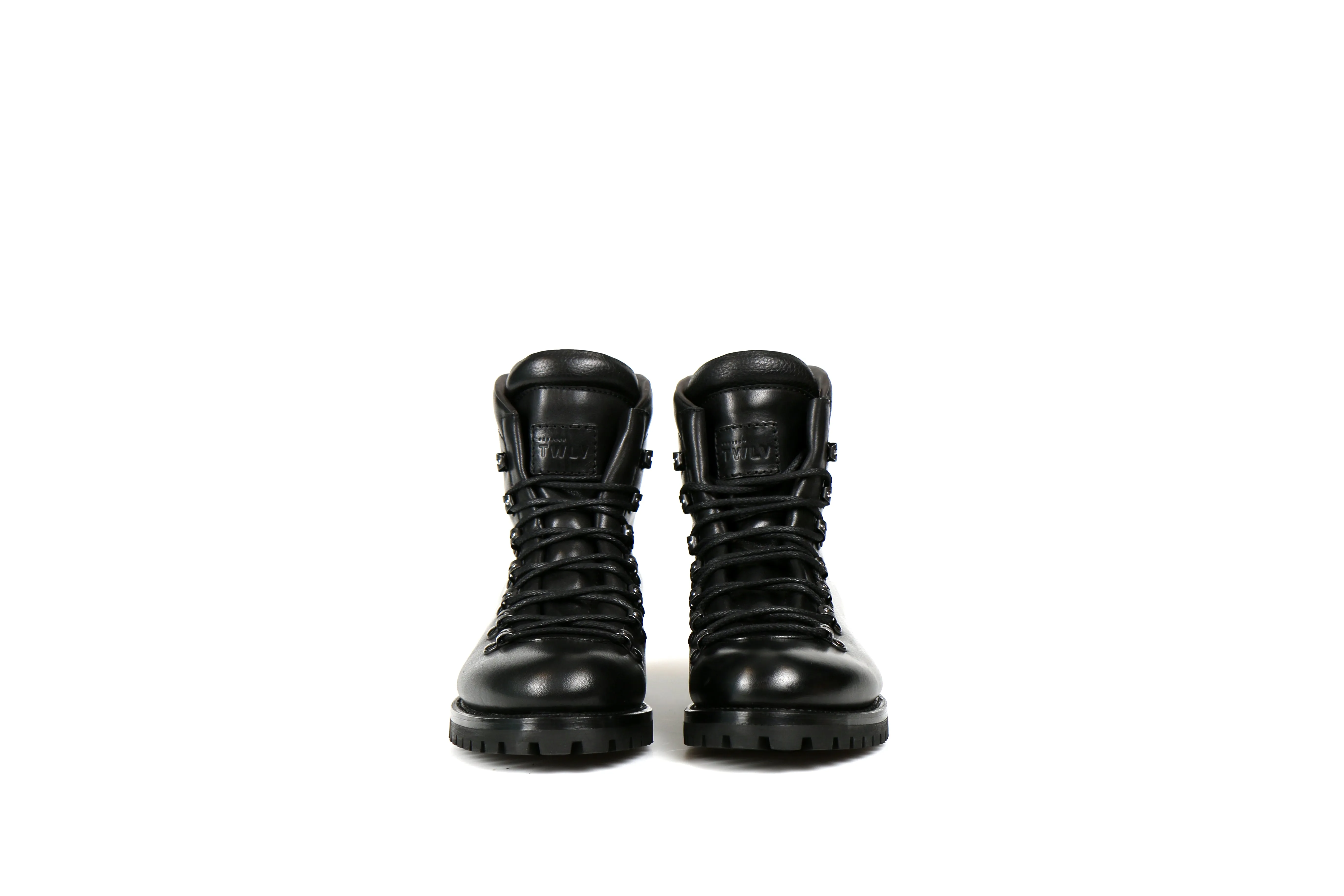 Kings Black Cordovan Leather Hiking Boots