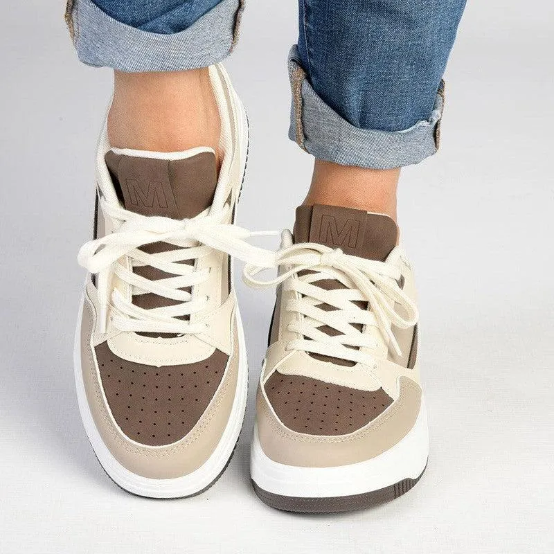 Madison Tilly Fashion Sneaker - Beige Multi