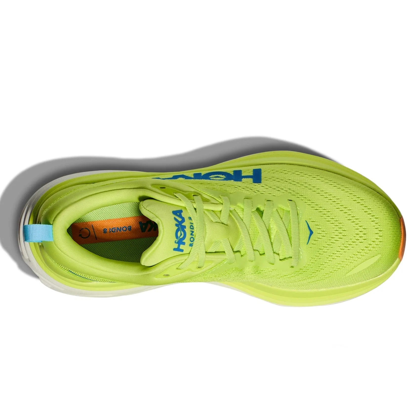 Mens HOKA  Bondi 8 - Lettuce / Solar Flare