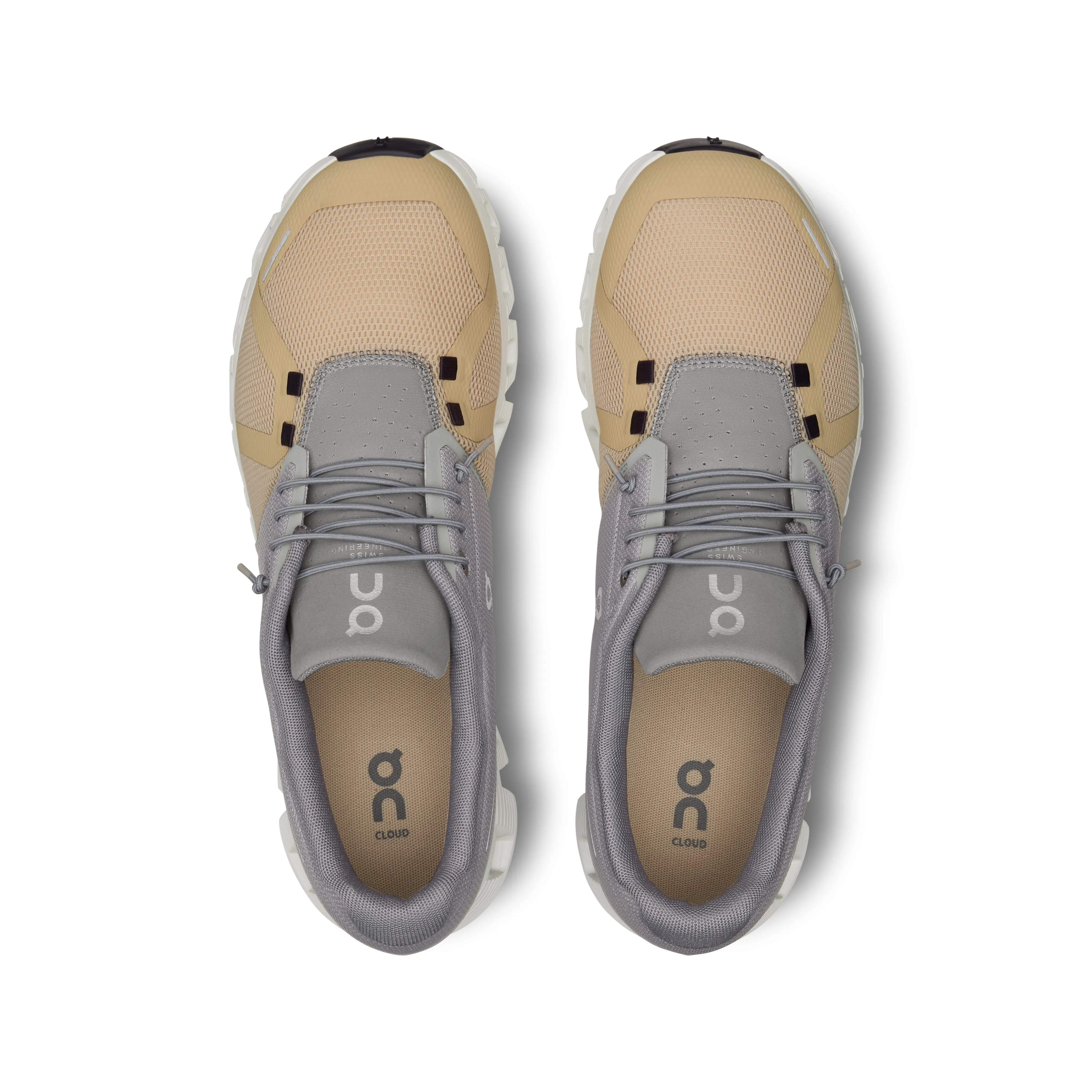 On Running Men's Cloud 5 Running Shoe in Fog Savannah
