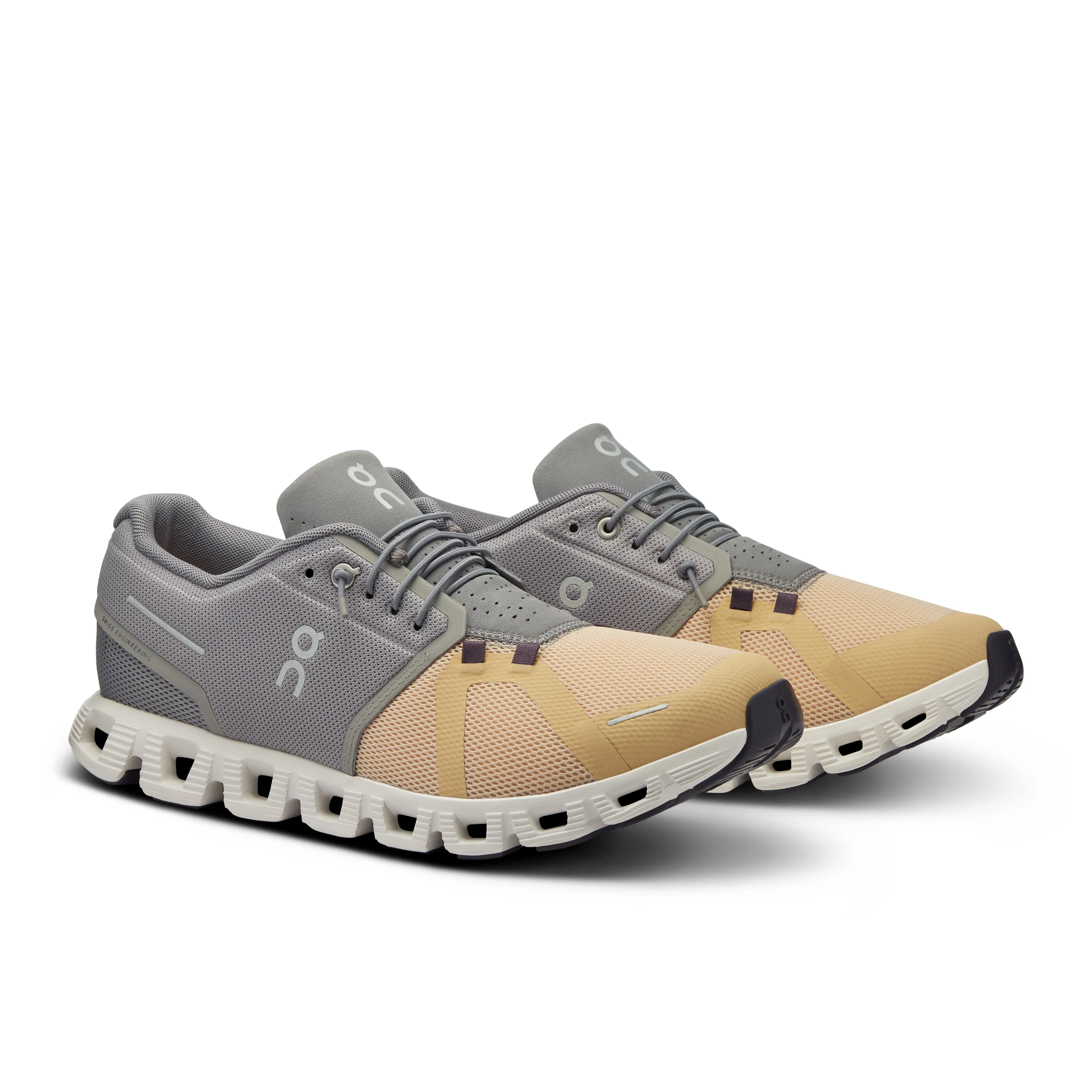 On Running Men's Cloud 5 Running Shoe in Fog Savannah
