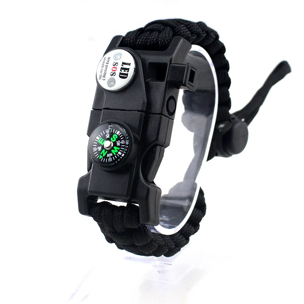 Outdoor Multifunctional Survival Bracelet, Bracelet Kit with campass