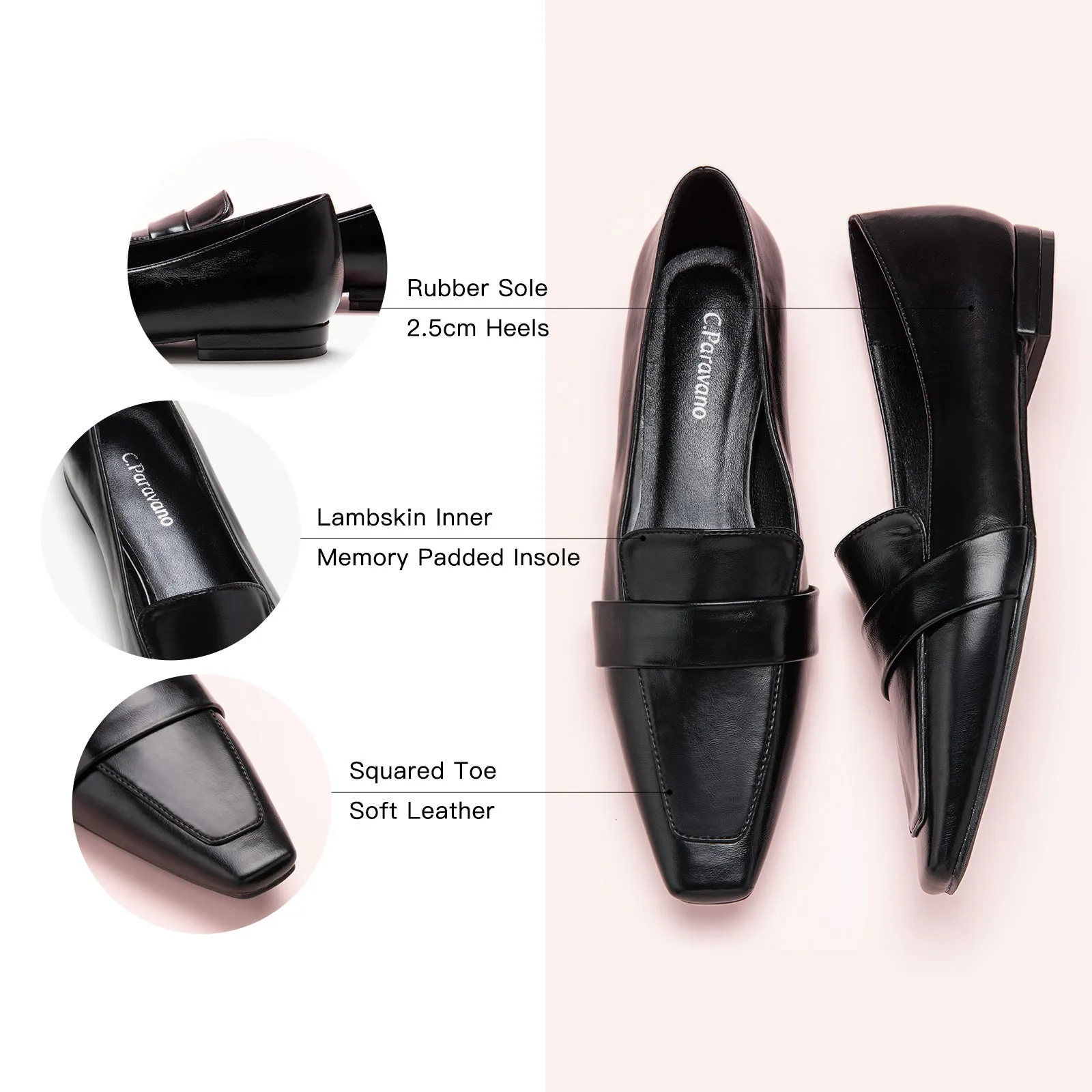 Penny Loafers (Finoa) Black