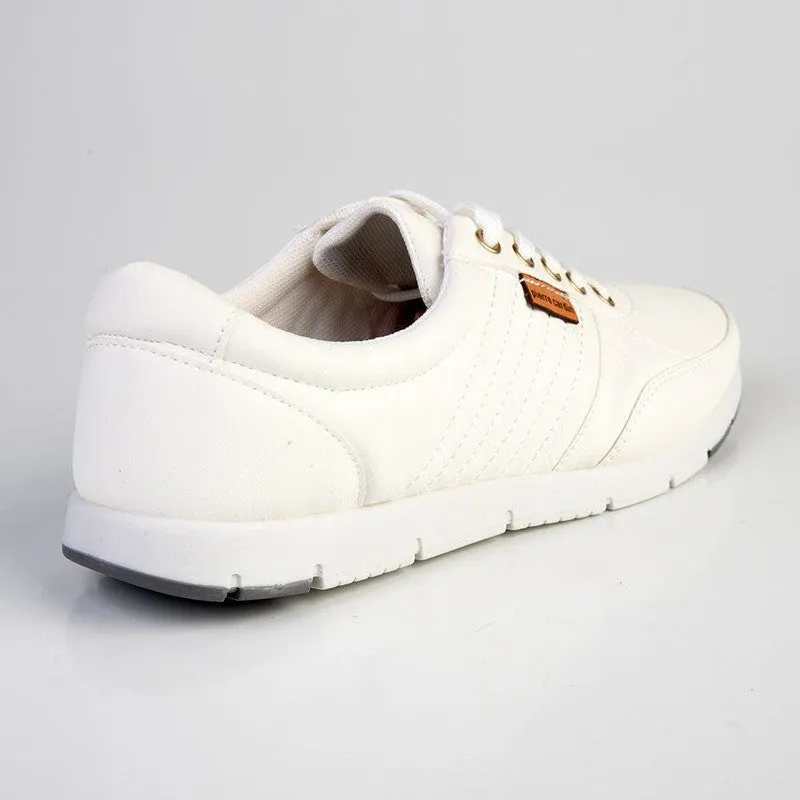 Pierre Cardin Lace Up Formal Sneaker - White