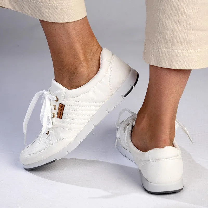 Pierre Cardin Lace Up Formal Sneaker - White