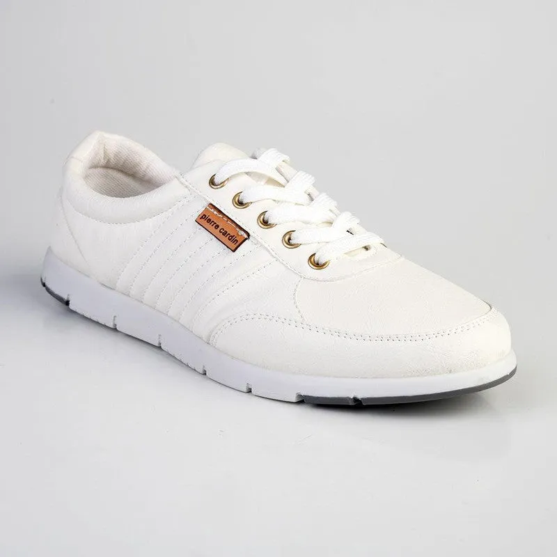 Pierre Cardin Lace Up Formal Sneaker - White