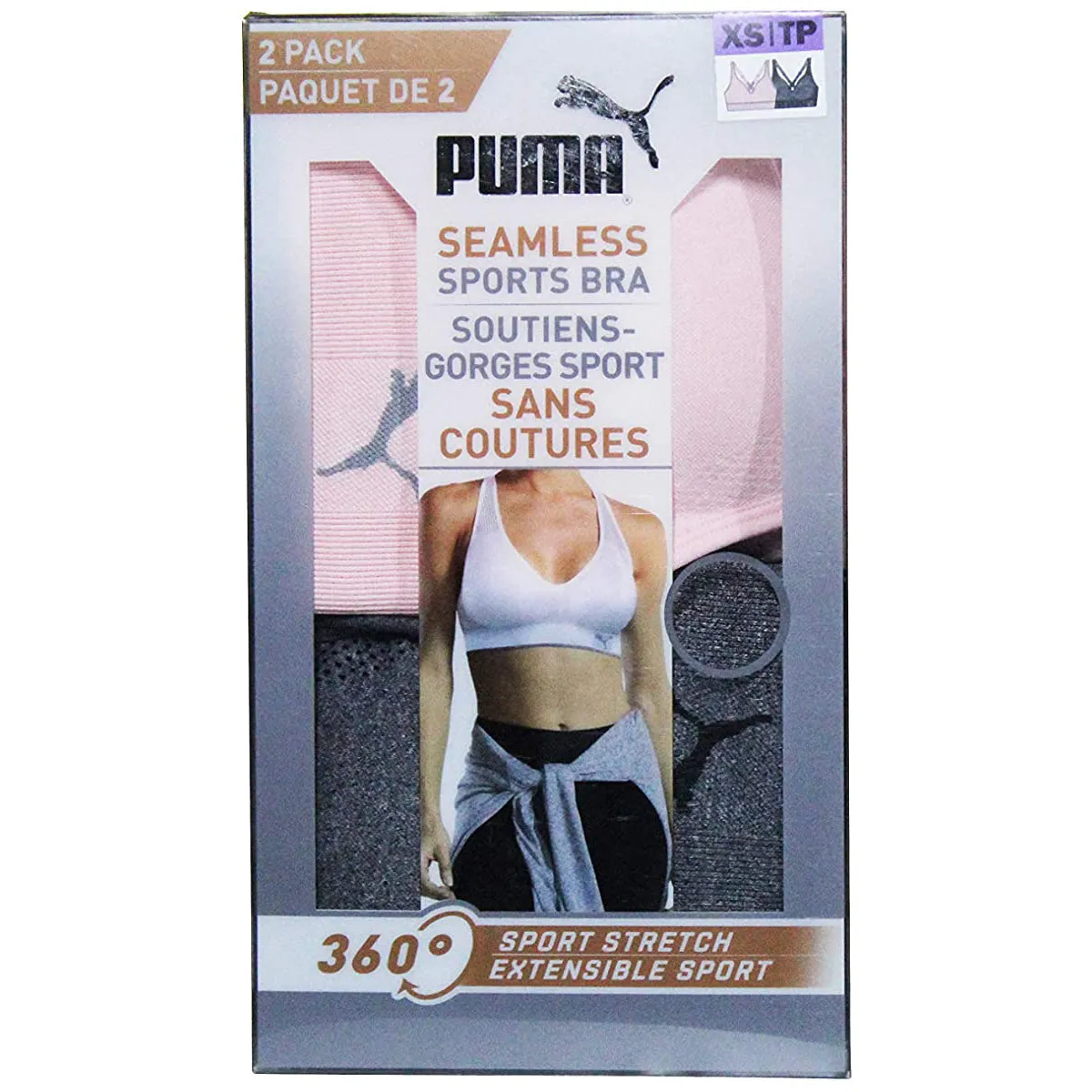 Puma Seamless Sports Bra 360° Sport Stretch (Extra Small).