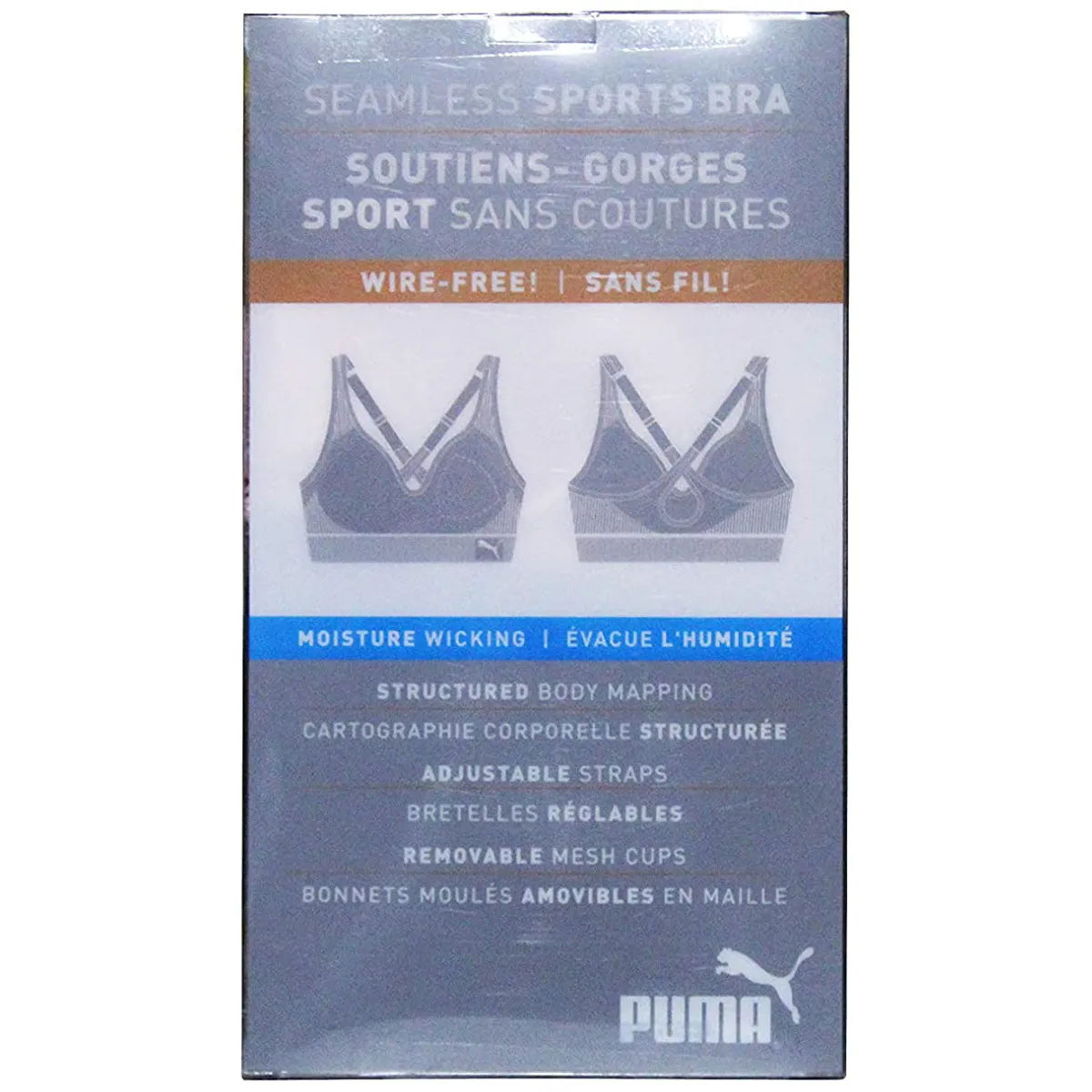 Puma Seamless Sports Bra 360° Sport Stretch (Extra Small).