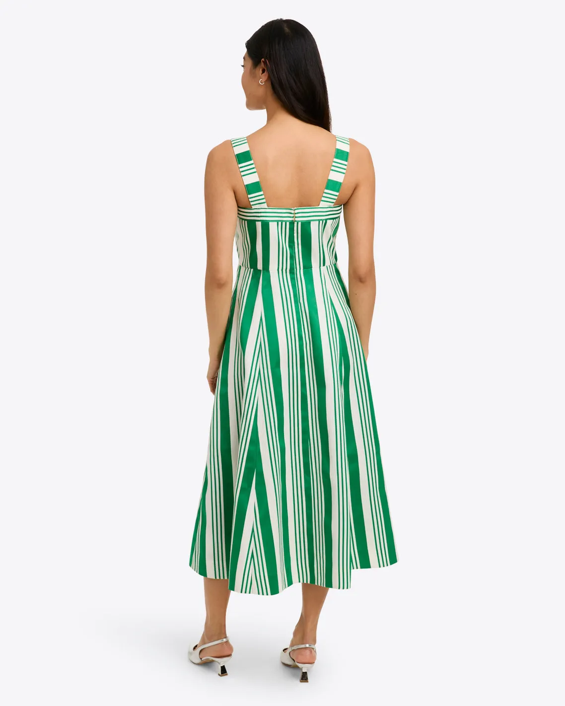 Rosalind Love Circle Dress in Ottoman Stripe
