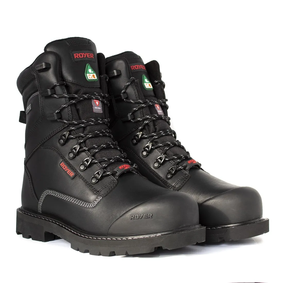 Royer Men's Revolt -40 Black 8" Work Boot 8901RTAG