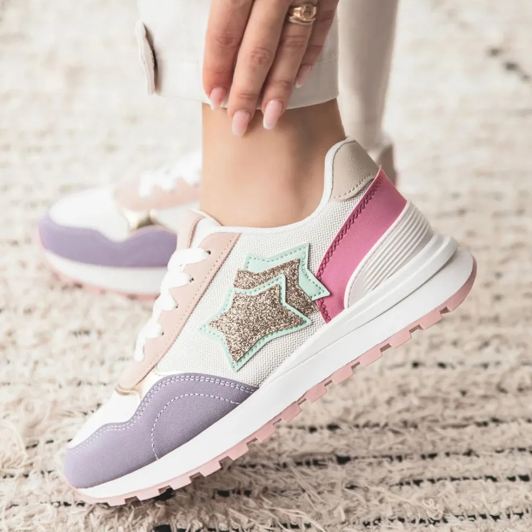SNEAKERS 3 STARS PURPLE