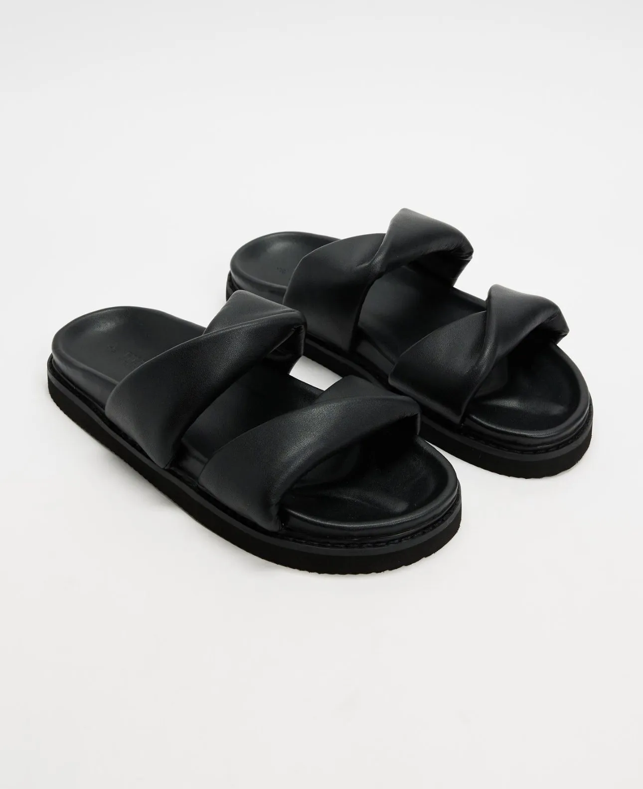 Tacful Leather Sandal Black