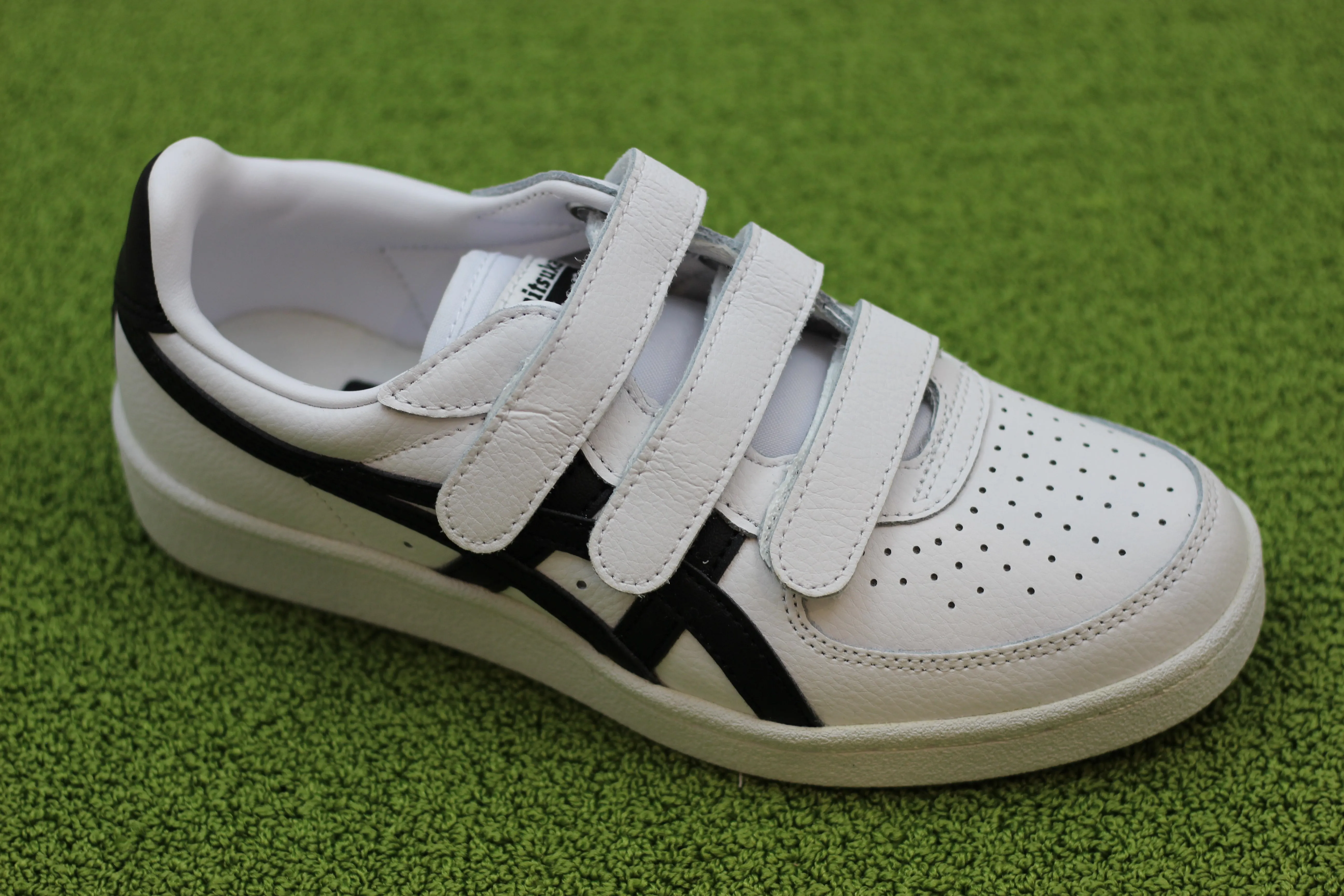 Unisex GSM Velcro Sneaker - White/Black Leather