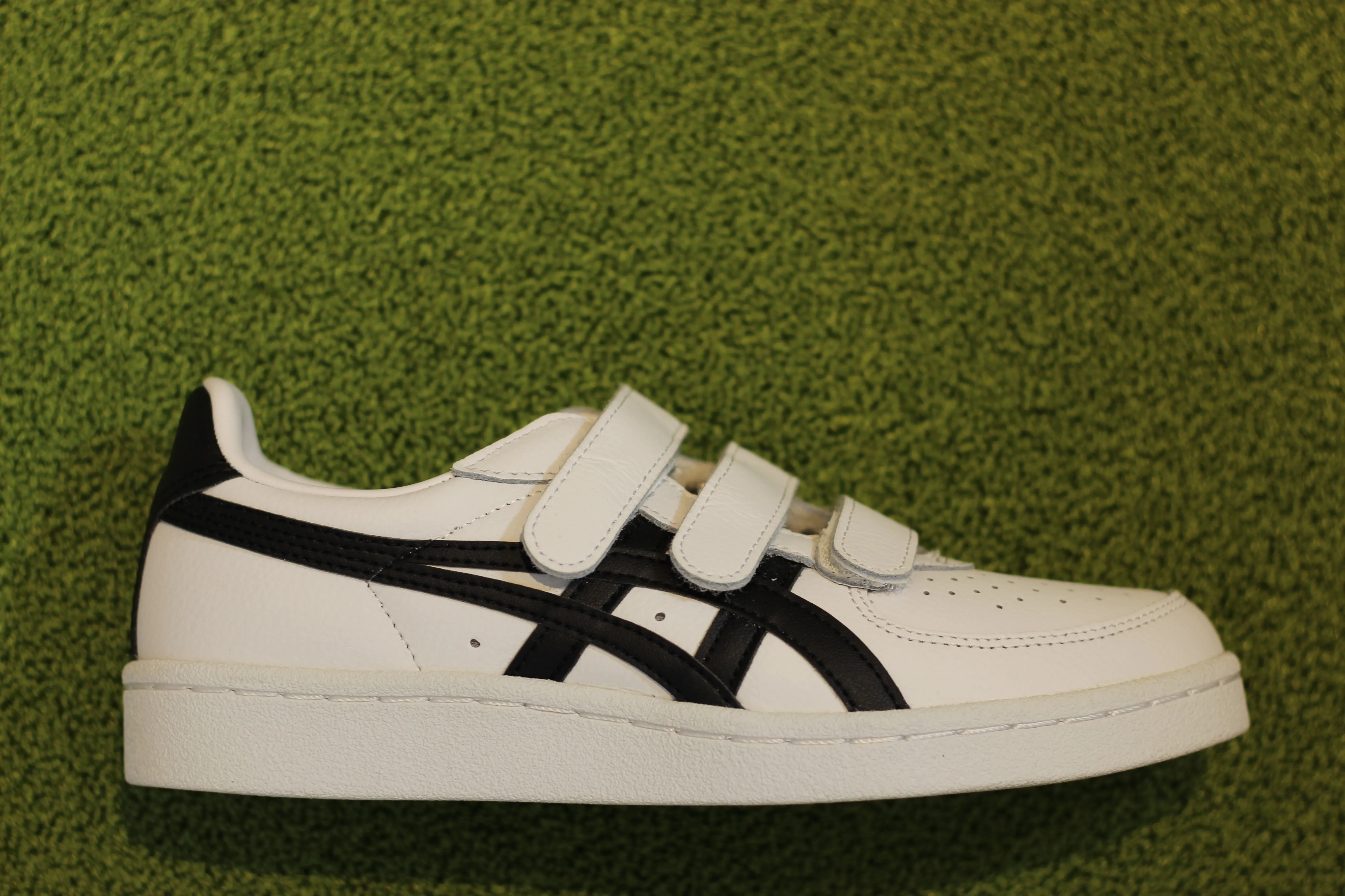 Unisex GSM Velcro Sneaker - White/Black Leather