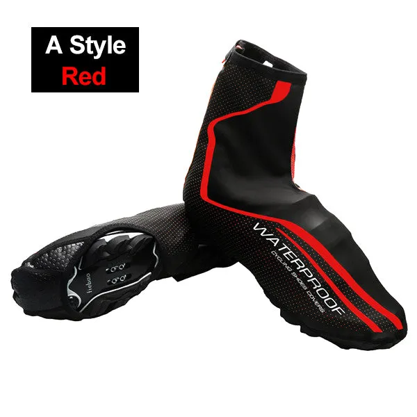 WEST BIKING Cycling Full Waterproof Zipper Winter Thermal Bike Overshoe