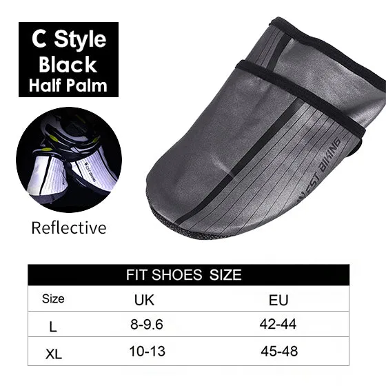 WEST BIKING Cycling Full Waterproof Zipper Winter Thermal Bike Overshoe