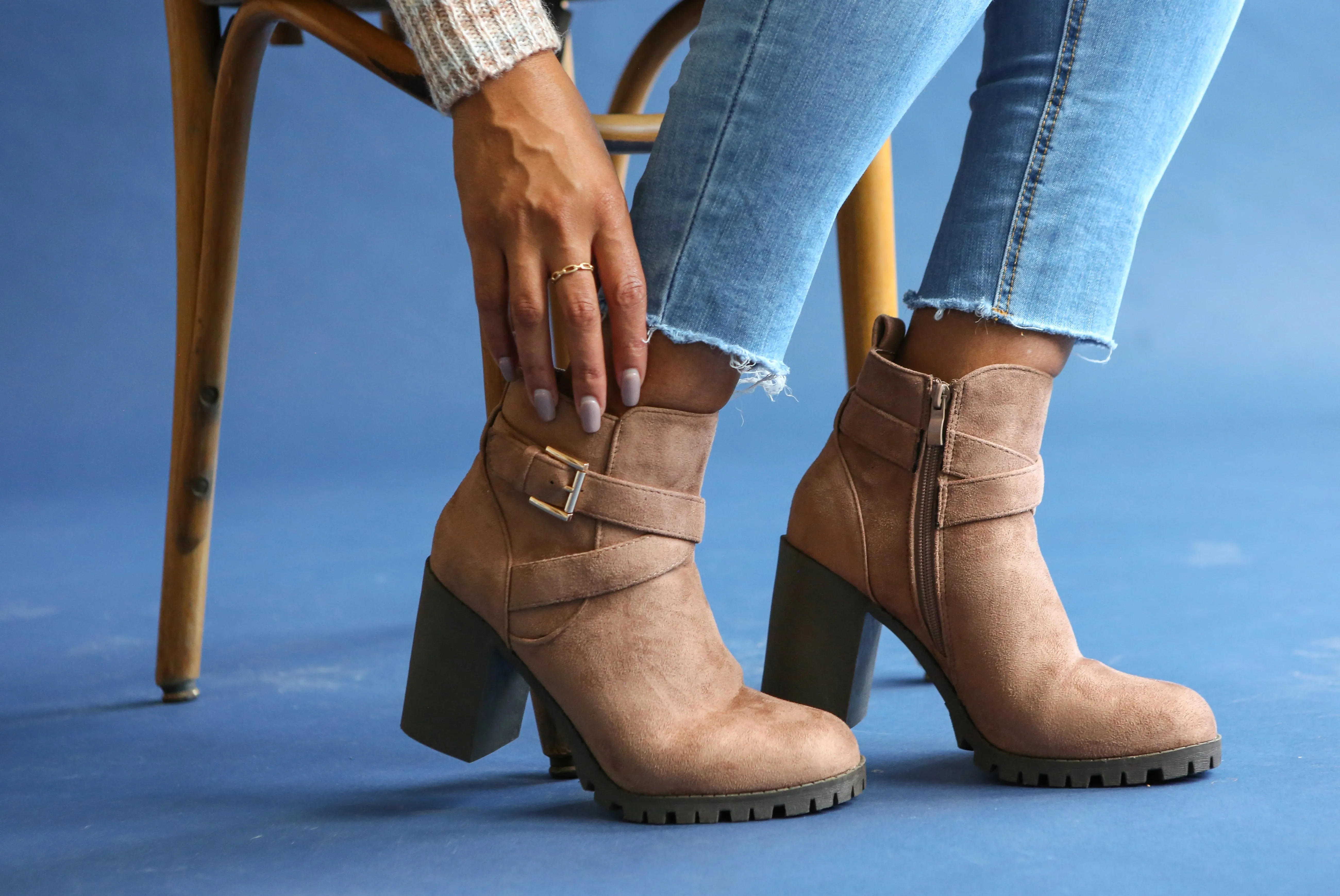 WILLOW Suede Booties